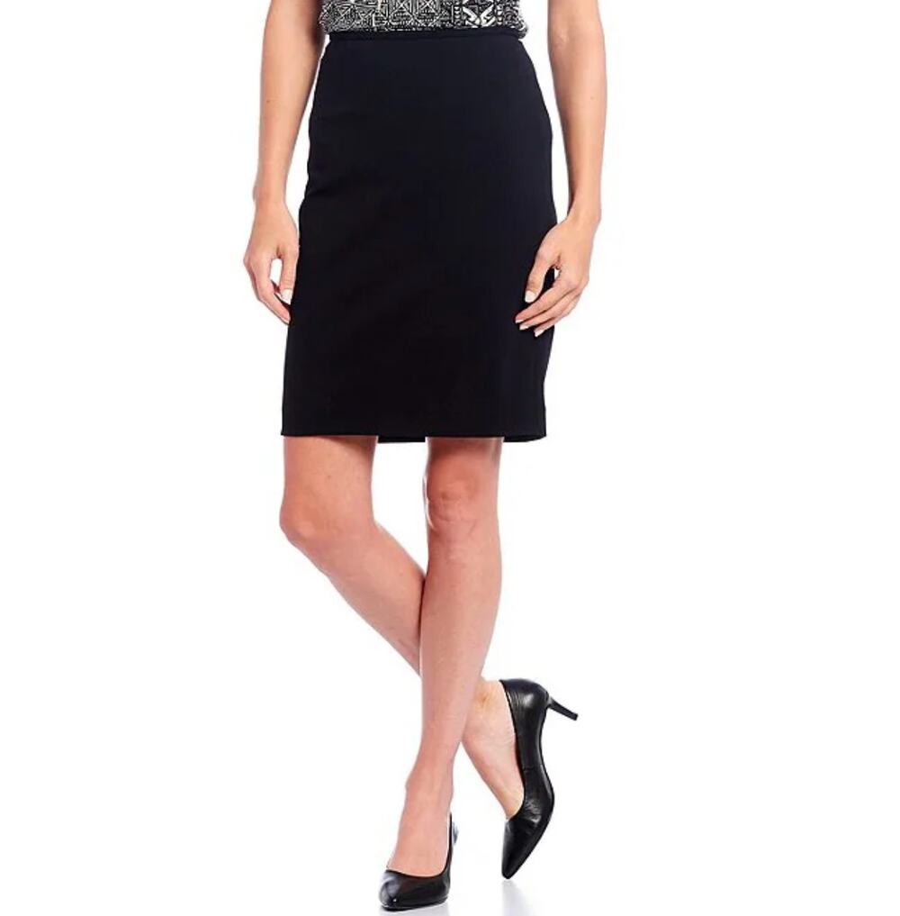 Calvin Klein High Rise Black Pencil Skirt Professional Suit Skirt Size 2 XS